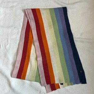 Rainbow Striped wool blend scarf by Gap. Excellent pre-owned condition